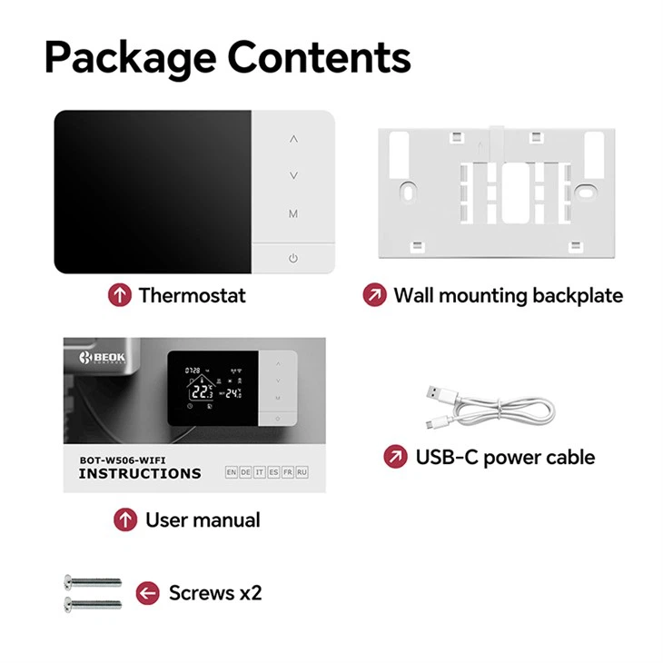 BOT-W506 Thermostat Package